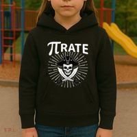 Funny Pi-Rate Happy Pi Day Math Pirate Pun Kids Hoodie thumb 3