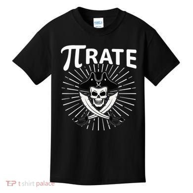 Funny Pi-Rate Happy Pi Day Math Pirate Pun Kids T-Shirt