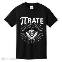 Funny Pi-Rate Happy Pi Day Math Pirate Pun Kids T-Shirt thumb 0
