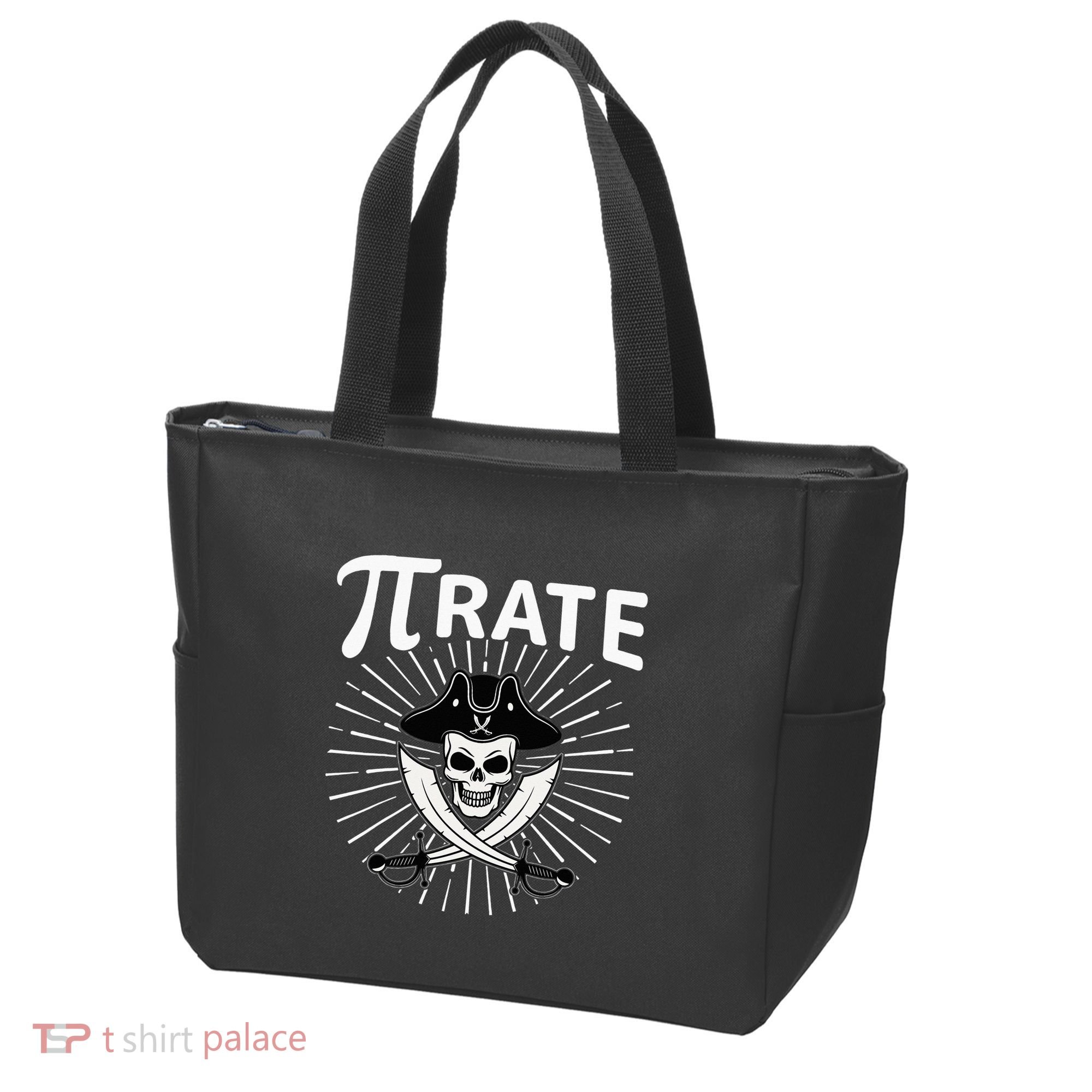 Funny Pi-Rate Happy Pi Day Math Pirate Pun Tote Bag