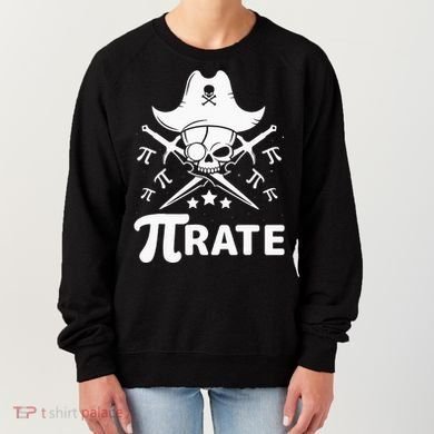 Funny Pi-Rate Happy Pi Day Math Pirate Pun Women's Sweatshirt