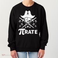 Funny Pi-Rate Happy Pi Day Math Pirate Pun Women's Sweatshirt thumb 0