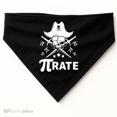 Funny Pi-Rate Happy Pi Day Math Pirate Pun USA-Made Doggie Bandana