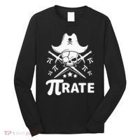 Funny Pi-Rate Happy Pi Day Math Pirate Pun Long Sleeve Shirt thumb 0