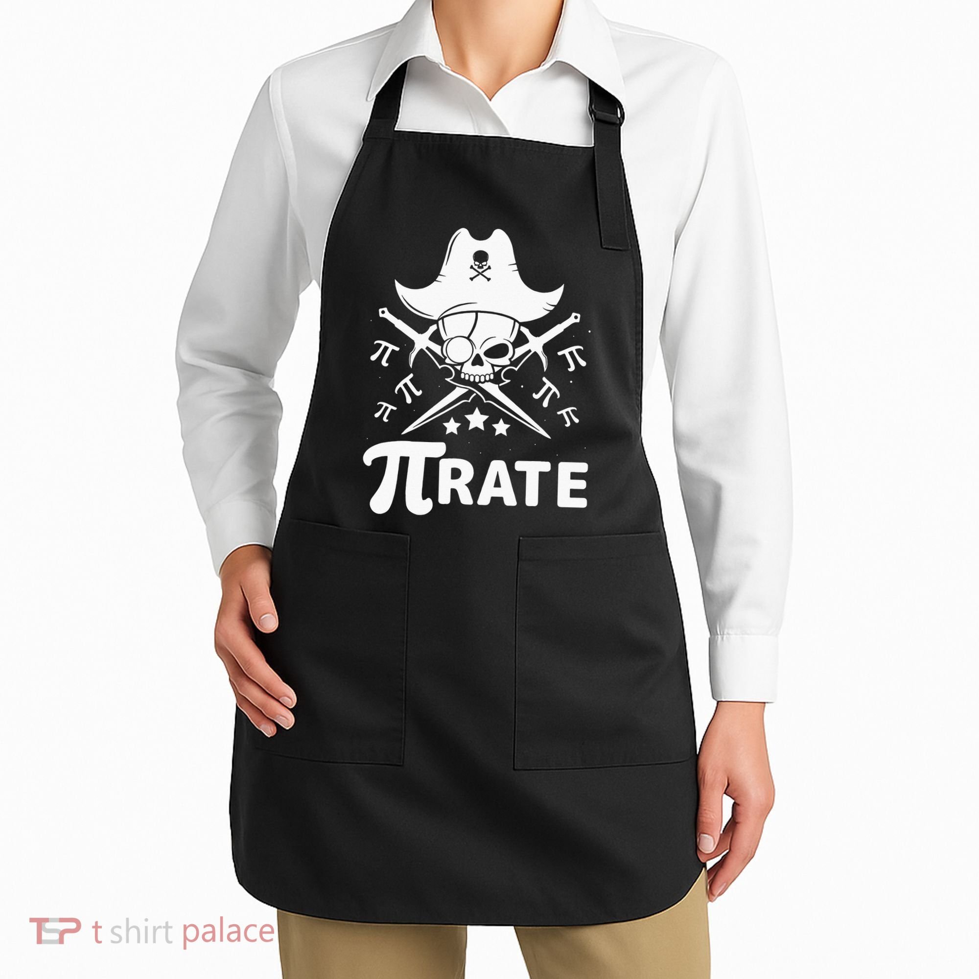 Funny Pi-Rate Happy Pi Day Math Pirate Pun Apron