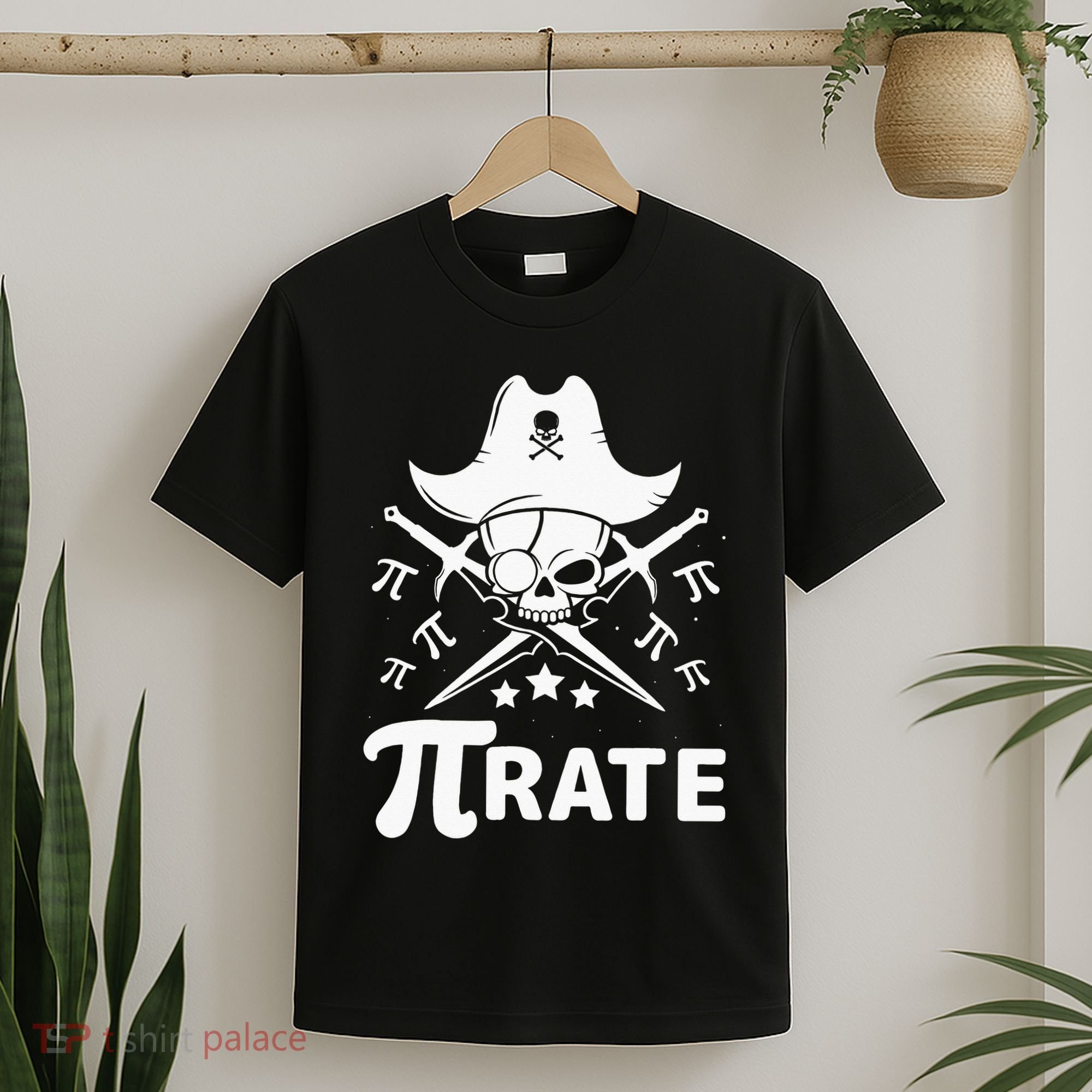 Funny Pi-Rate Happy Pi Day Math Pirate Pun T-Shirt