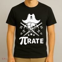Funny Pi-Rate Happy Pi Day Math Pirate Pun T-Shirt thumb 3