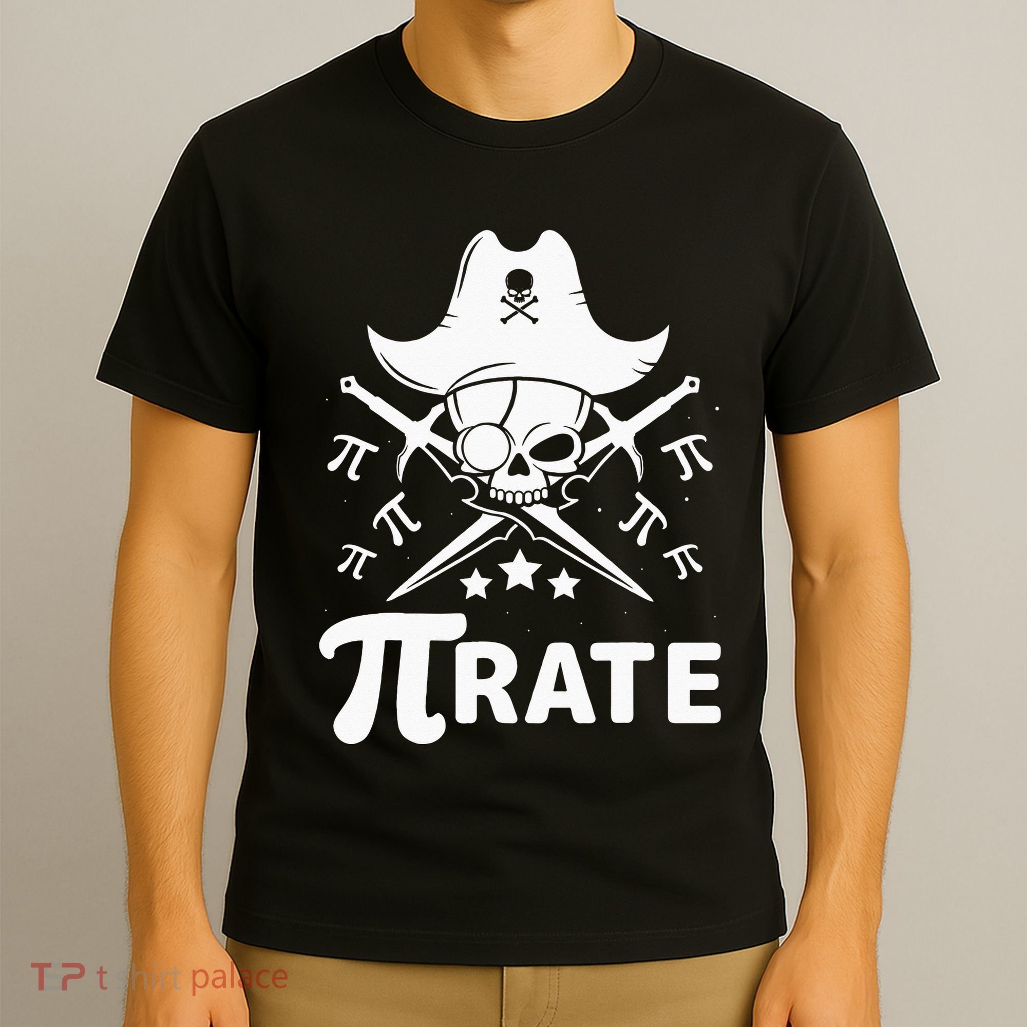 Funny Pi-Rate Happy Pi Day Math Pirate Pun T-Shirt