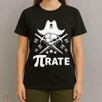 Funny Pi-Rate Happy Pi Day Math Pirate Pun T-Shirt thumb 4