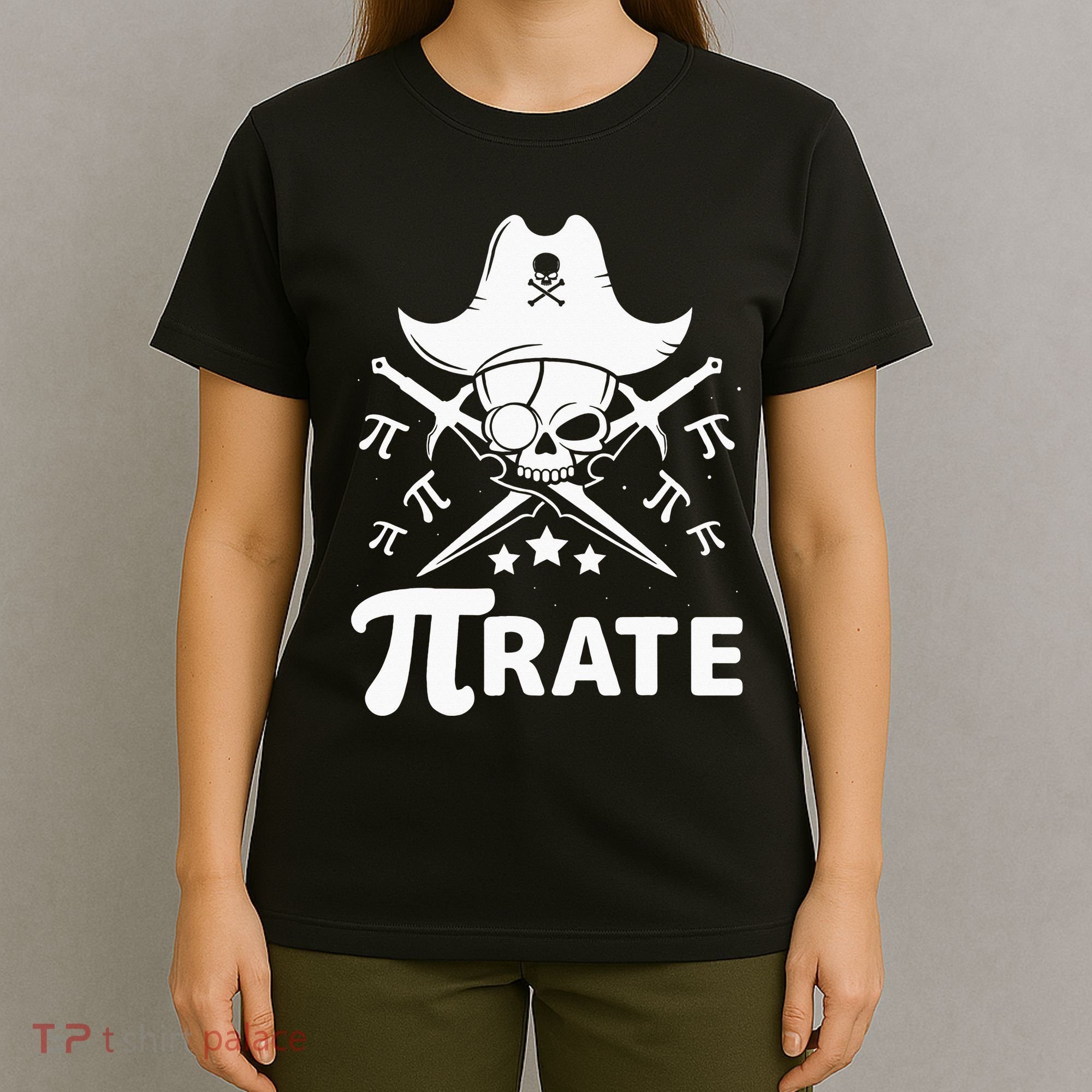 Funny Pi-Rate Happy Pi Day Math Pirate Pun T-Shirt