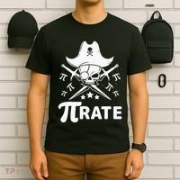 Funny Pi-Rate Happy Pi Day Math Pirate Pun T-Shirt thumb 6
