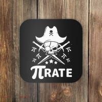 Funny Pi-Rate Happy Pi Day Math Pirate Pun Coaster thumb 0