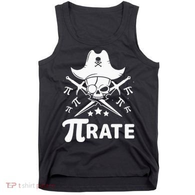 Funny Pi-Rate Happy Pi Day Math Pirate Pun Tank Top