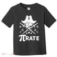 Funny Pi-Rate Happy Pi Day Math Pirate Pun Toddler T-Shirt thumb 0