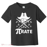 Funny Pi-Rate Happy Pi Day Math Pirate Pun Toddler T-Shirt thumb 0