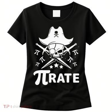 Funny Pi-Rate Happy Pi Day Math Pirate Pun Women's T-Shirt