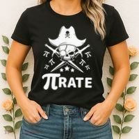 Funny Pi-Rate Happy Pi Day Math Pirate Pun Women's T-Shirt thumb 2