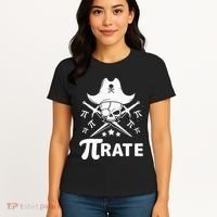 Funny Pi-Rate Happy Pi Day Math Pirate Pun Women's T-Shirt thumb 4