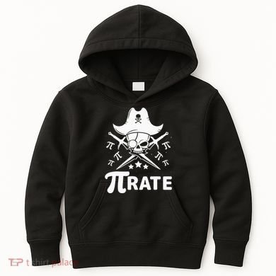 Funny Pi-Rate Happy Pi Day Math Pirate Pun Kids Hoodie
