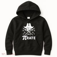 Funny Pi-Rate Happy Pi Day Math Pirate Pun Kids Hoodie thumb 0