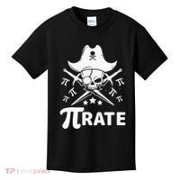 Funny Pi-Rate Happy Pi Day Math Pirate Pun Kids T-Shirt thumb 0