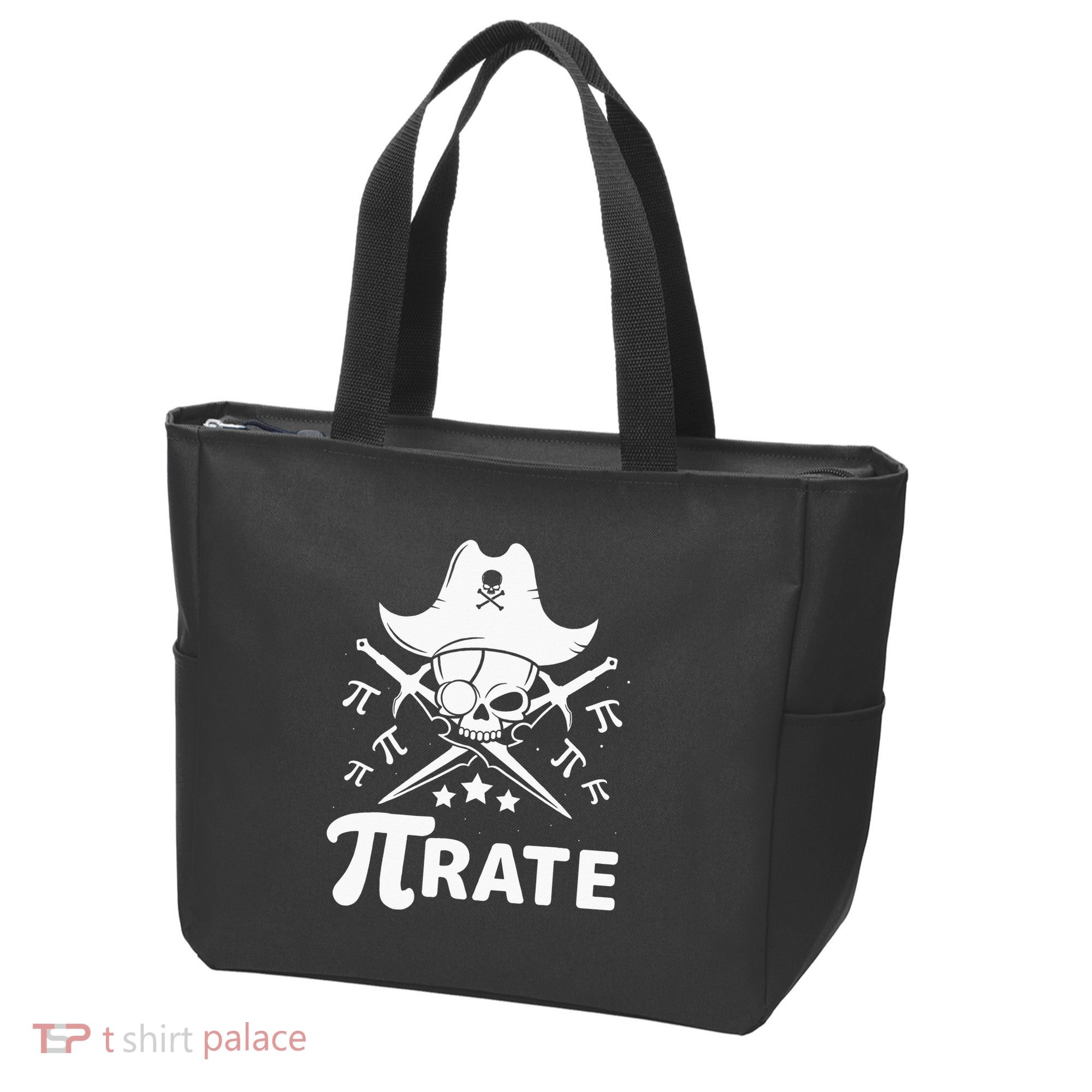Funny Pi-Rate Happy Pi Day Math Pirate Pun Tote Bag