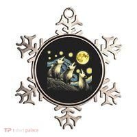Funny Possums Howling at Full Moon Starry Night Opossum Ornament thumb 0