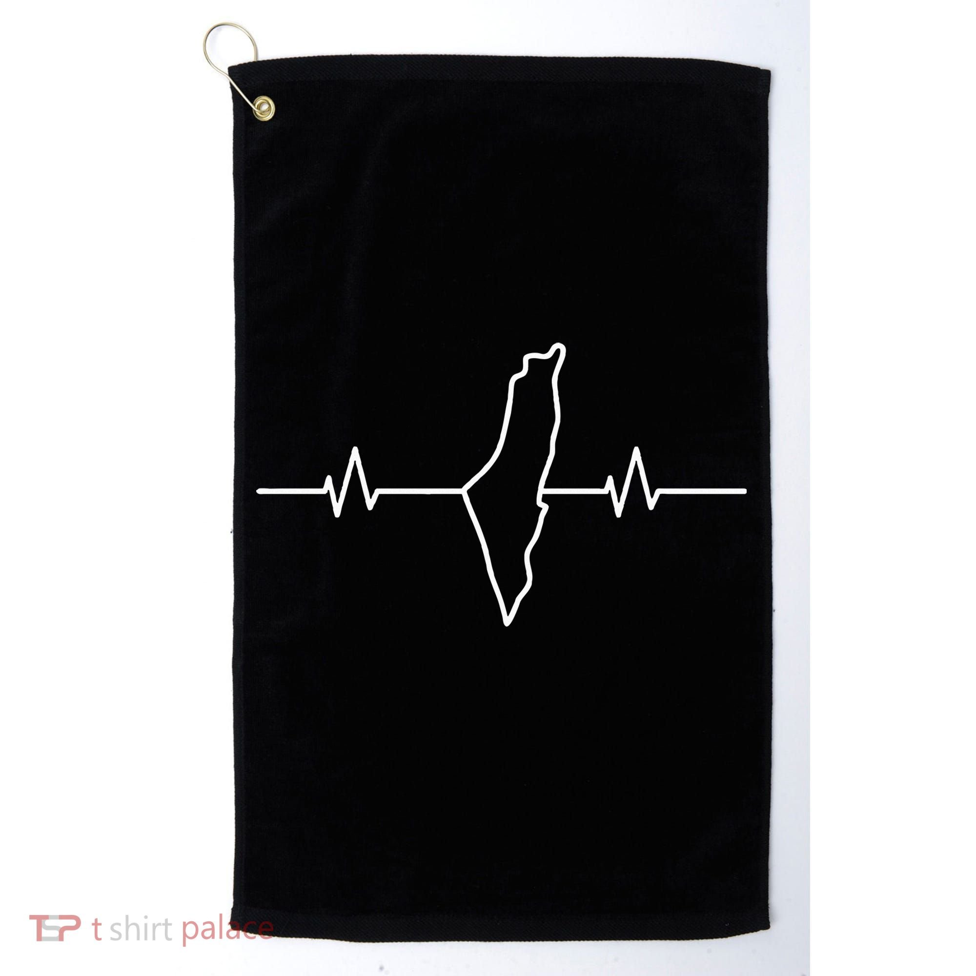  free palestine heartbeat  Golf Towel