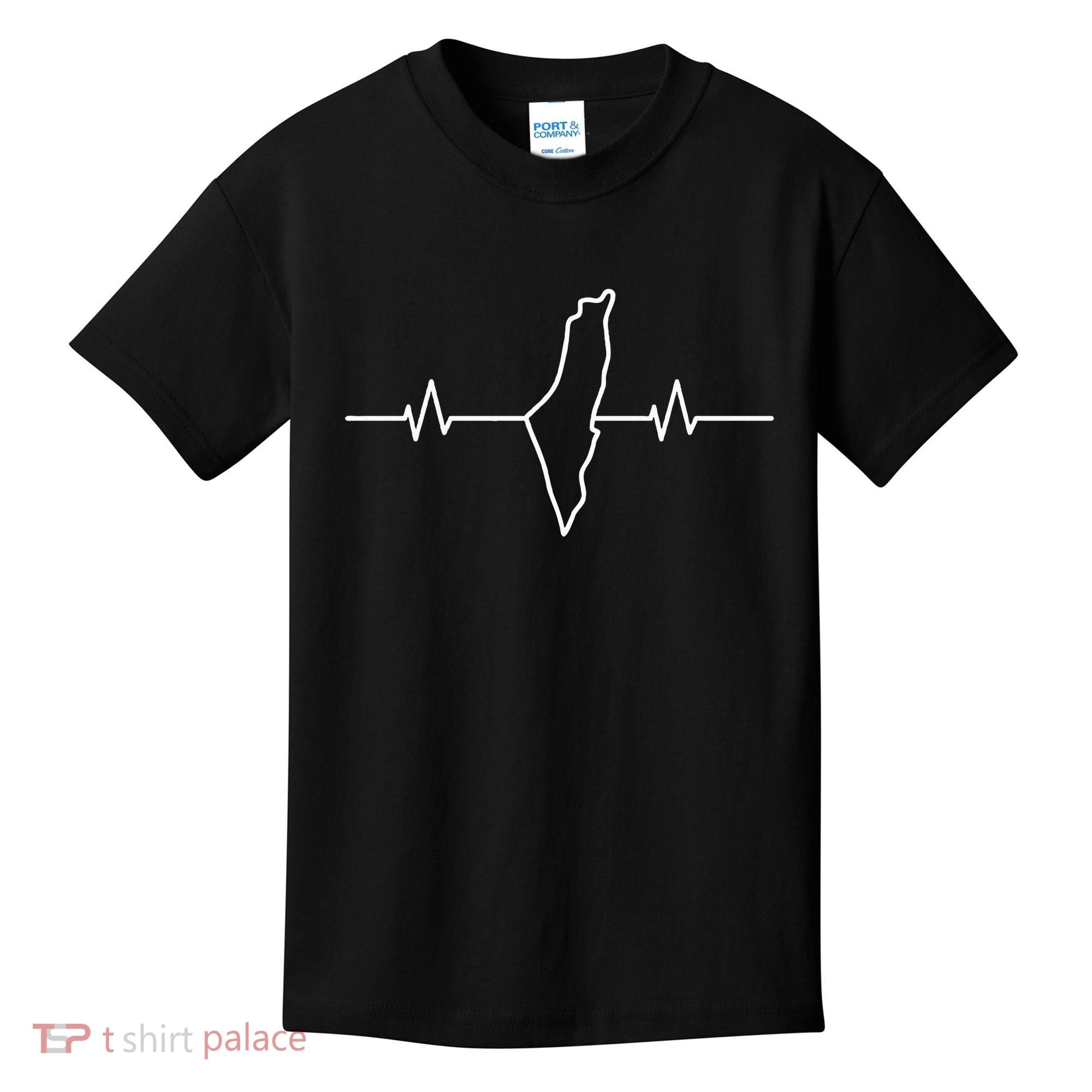  free palestine heartbeat  Kids T-Shirt
