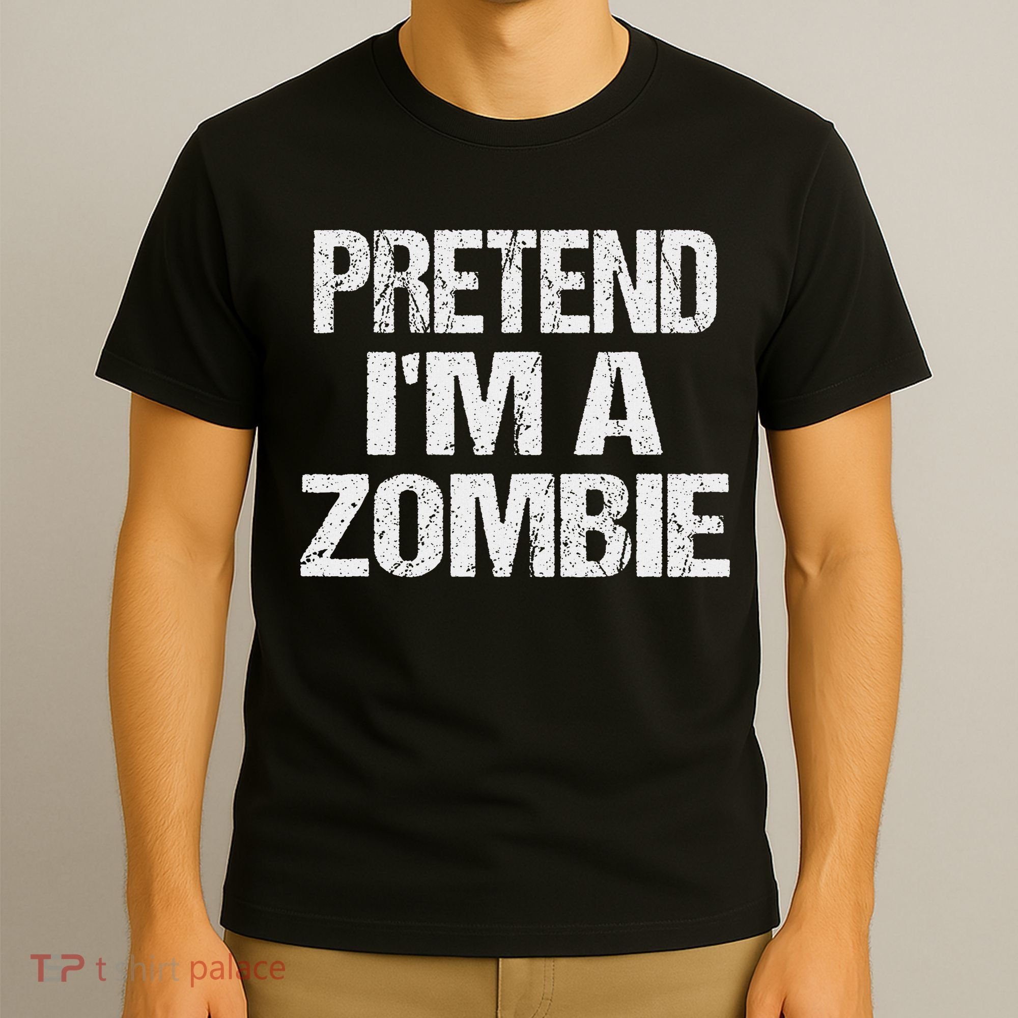 Funny Pretend I'm A Zombie Halloween Costume T-Shirt