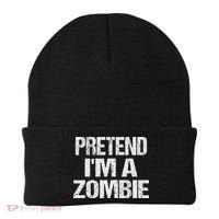 Funny Pretend I'm A Zombie Halloween Costume Beanie thumb 0