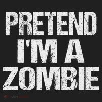 Funny Pretend I'm A Zombie Halloween Costume Beanie thumb 2
