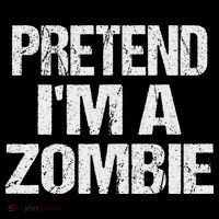Funny Pretend I'm A Zombie Halloween Costume Women's Hoodie thumb 2