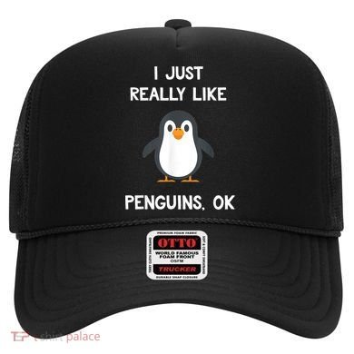 Funny Penguin I Just Really Like Penguins OK Hat