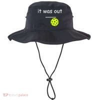 Funny Pickleball It Was Out Player Lover Friends  Bucket Hat thumb 0