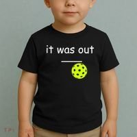 Funny Pickleball It Was Out Player Lover Friends  Toddler T-Shirt thumb 2