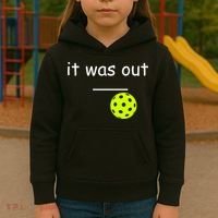 Funny Pickleball It Was Out Player Lover Friends  Kids Hoodie thumb 3