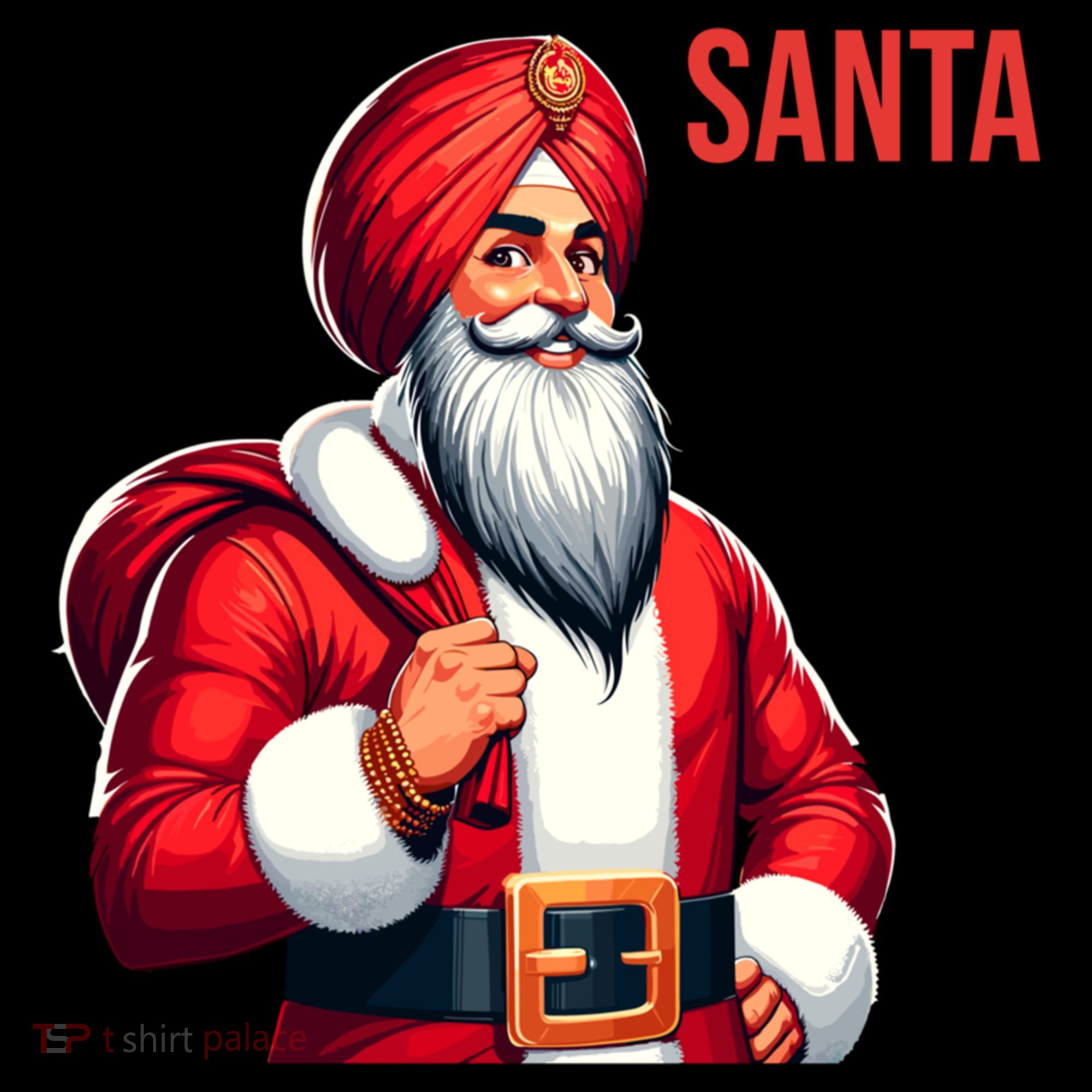 Funny Punjabi Indian Santa Singh Is Coming To Town Gift Coffee Mug