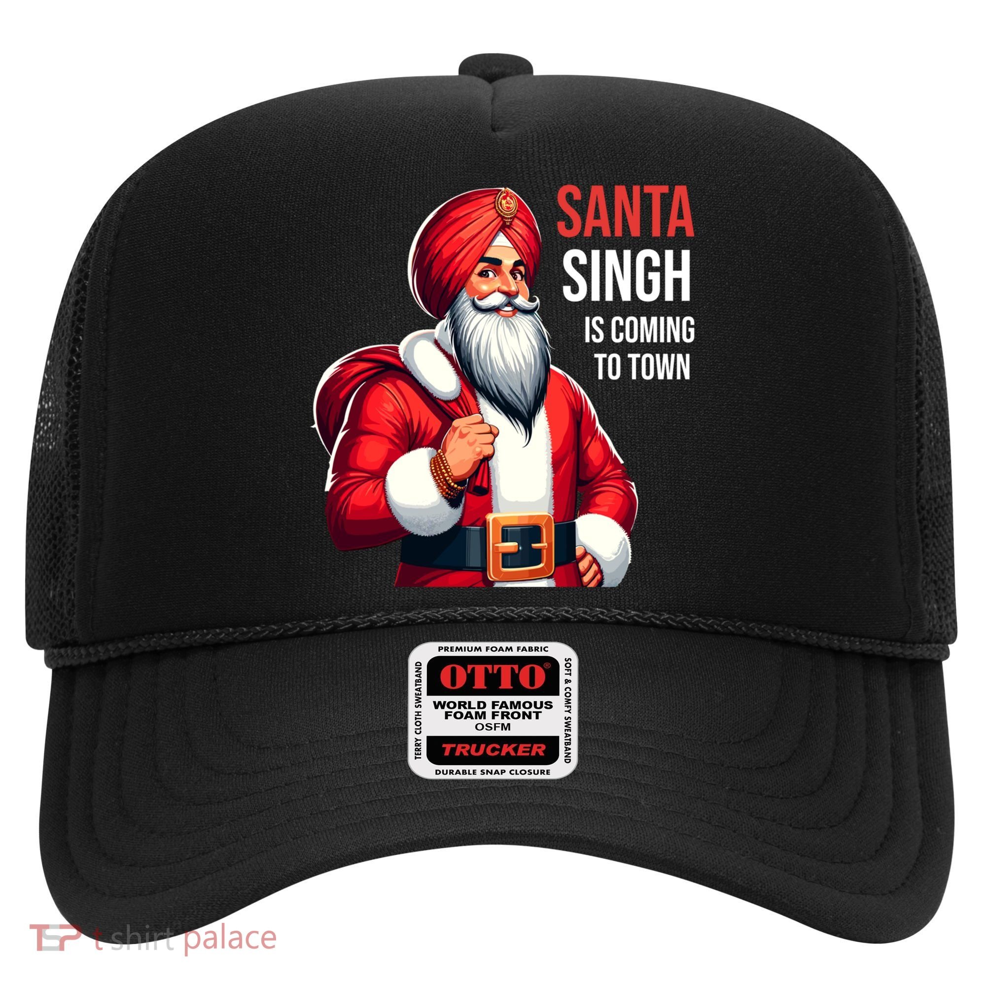 Funny Punjabi Indian Santa Singh Is Coming To Town Gift Hat
