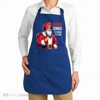 Funny Punjabi Indian Santa Singh Is Coming To Town Gift Apron thumb 2