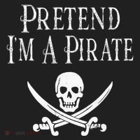 Fun Pretend I'm A Pirate Lazy Halloween Costume Skull Swords Women's Sweatshirt thumb 2