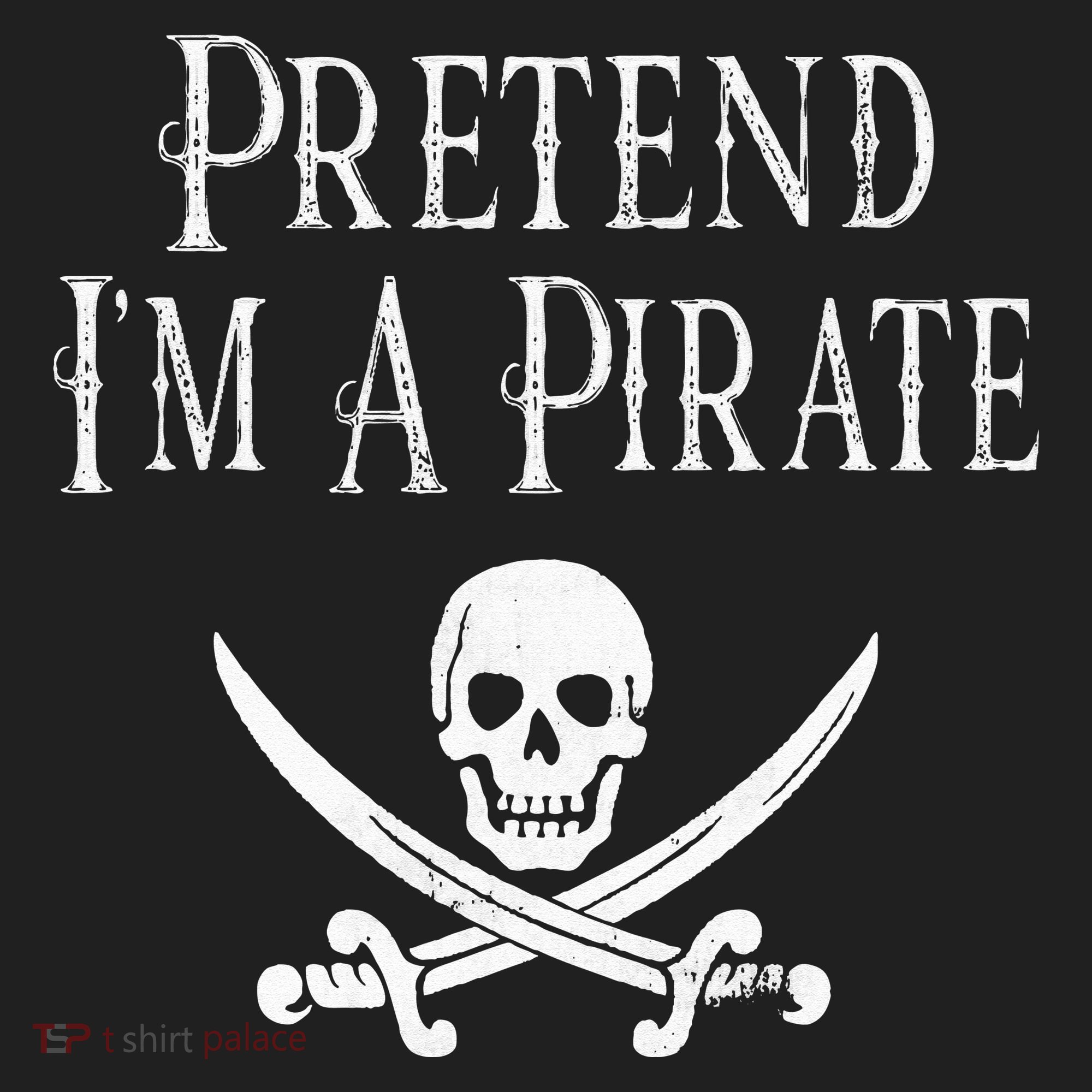 Fun Pretend I'm A Pirate Lazy Halloween Costume Skull Swords Women's Sweatshirt