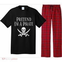 Fun Pretend I'm A Pirate Lazy Halloween Costume Skull Swords Pajama Set thumb 0