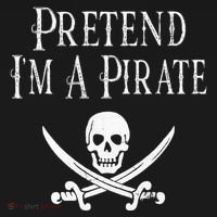 Fun Pretend I'm A Pirate Lazy Halloween Costume Skull Swords Women's Tank Top thumb 5