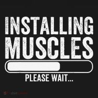 Funny Panda Installing Muscles Please Wait Gym Fitness Women's Hoodie thumb 2