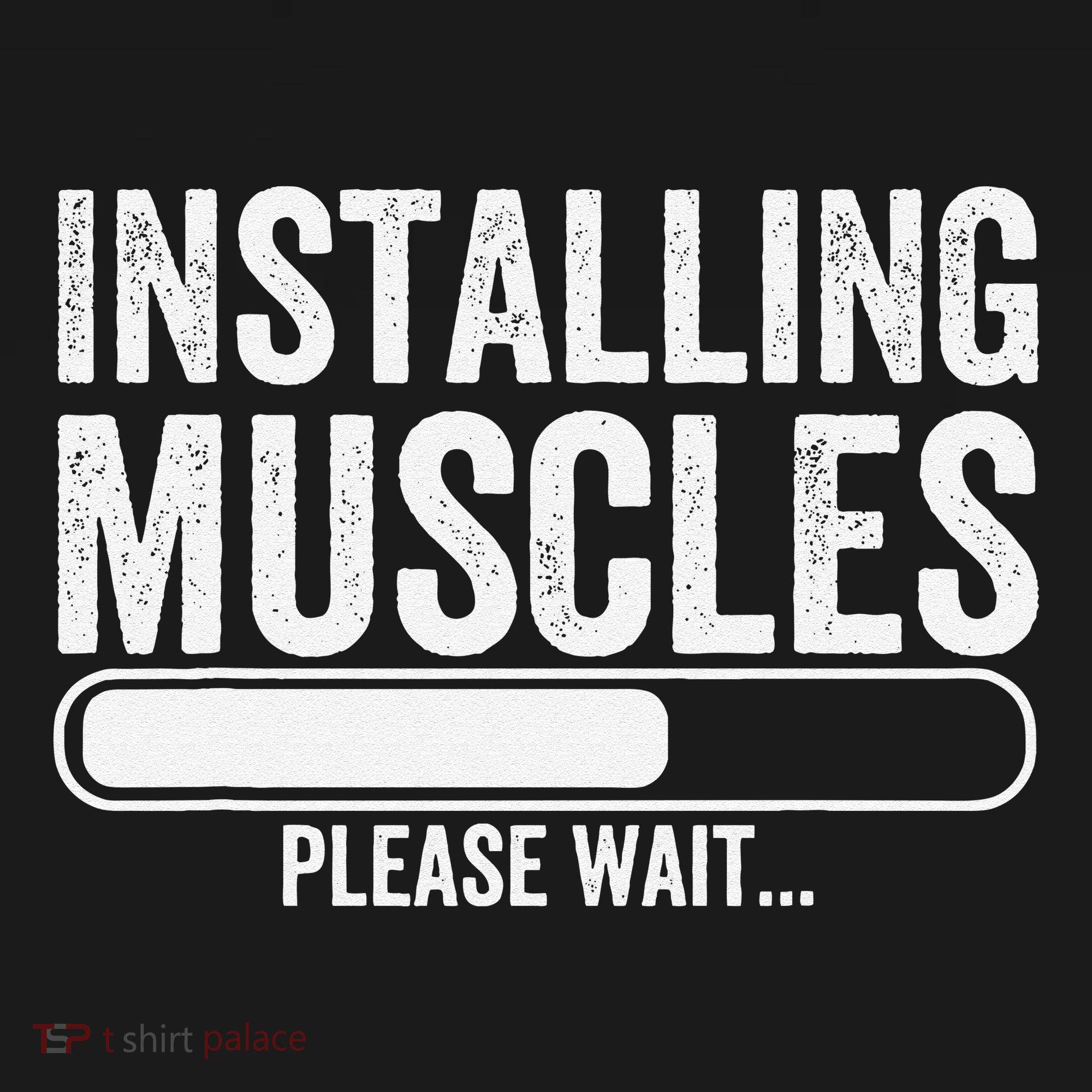 Funny Panda Installing Muscles Please Wait Gym Fitness Tank Top