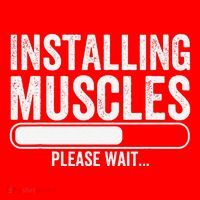 Funny Panda Installing Muscles Please Wait Gym Fitness Santa Hat thumb 1