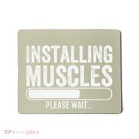 Funny Panda Installing Muscles Please Wait Gym Fitness Mousepad thumb 0
