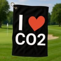 Funny Politically Incorrect Climate Hoax Golf Towel thumb 1