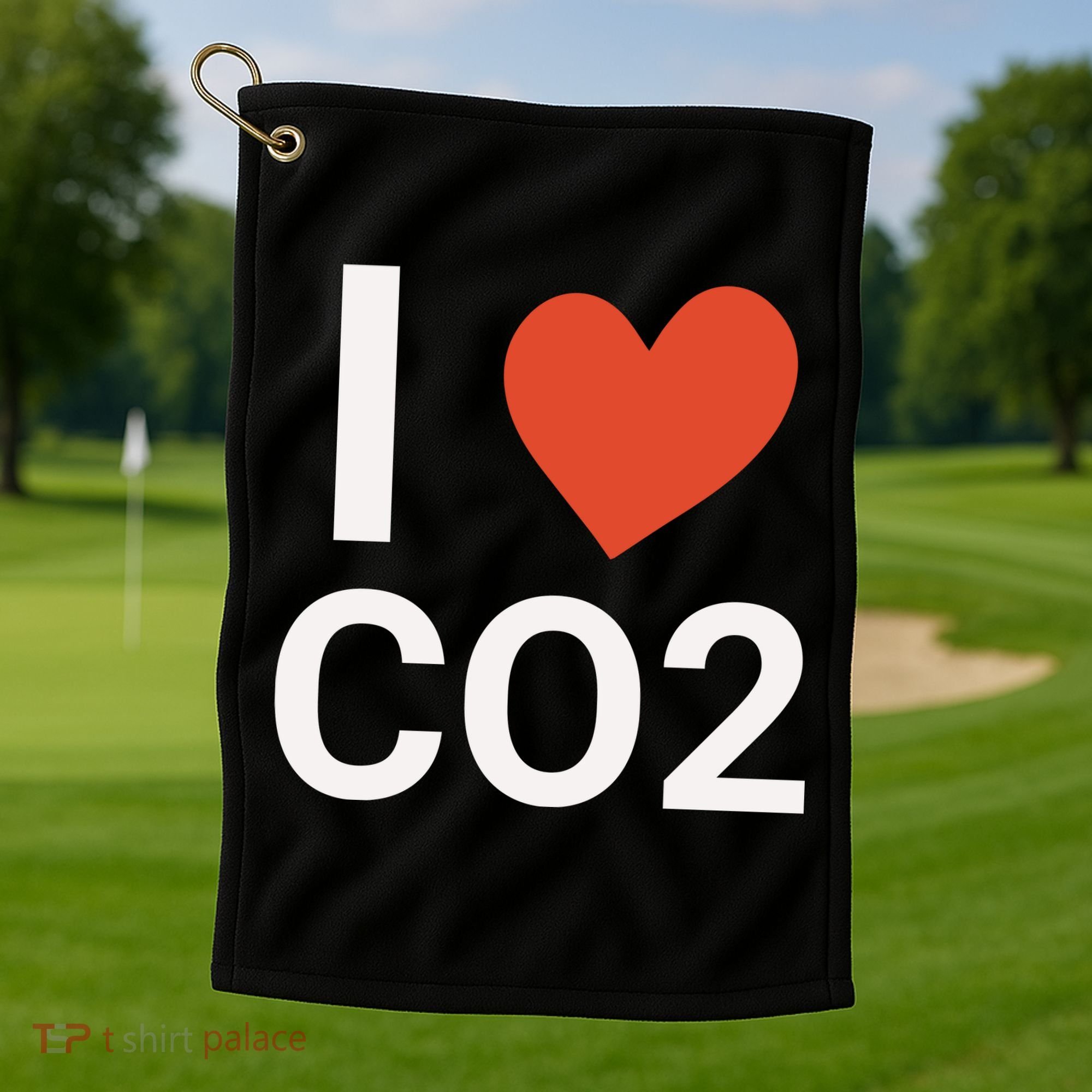 Funny Politically Incorrect Climate Hoax Golf Towel